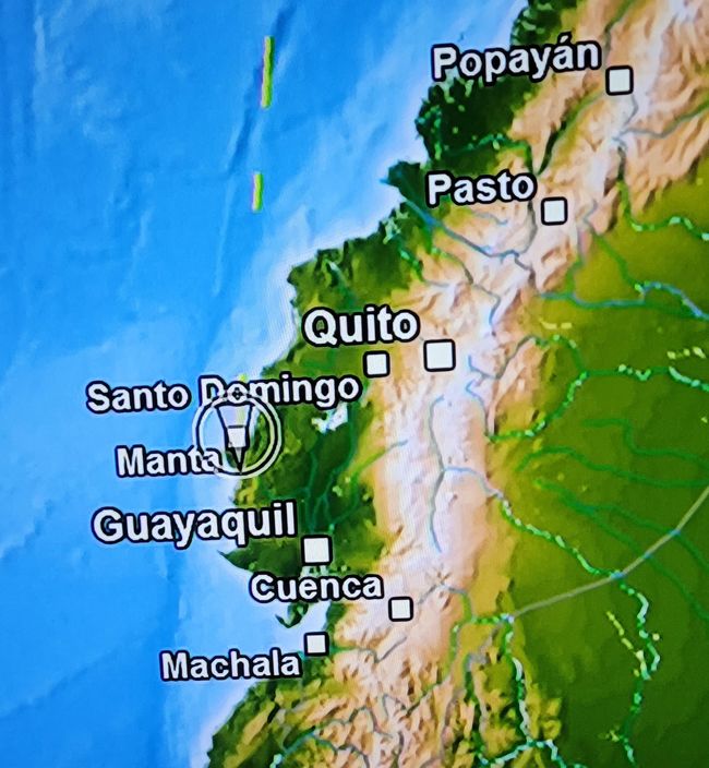 Day 44 and 45 of 175: Sea Day and Manta/Ecuador
