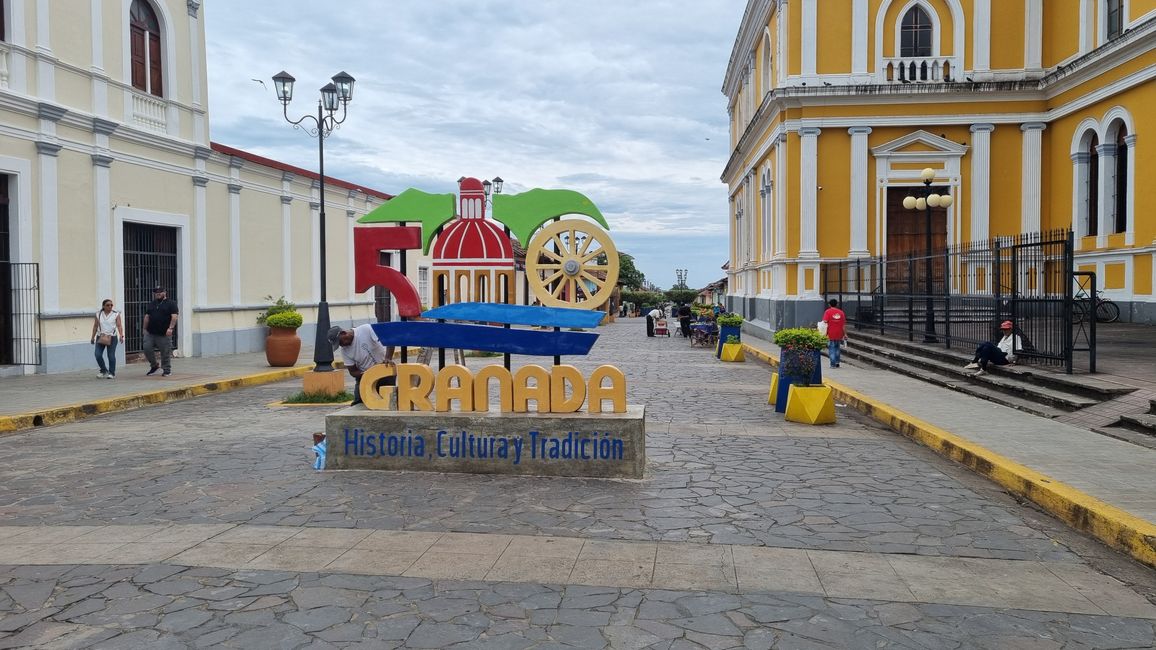 La Calzada, zona pedonale verso il lago di Nicaragua, il lago più grande dell'America Centrale (25 volte più grande del lago Neusiedler)