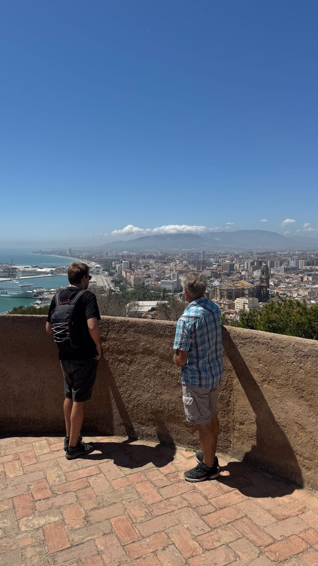 Blick nach Malaga Hafen