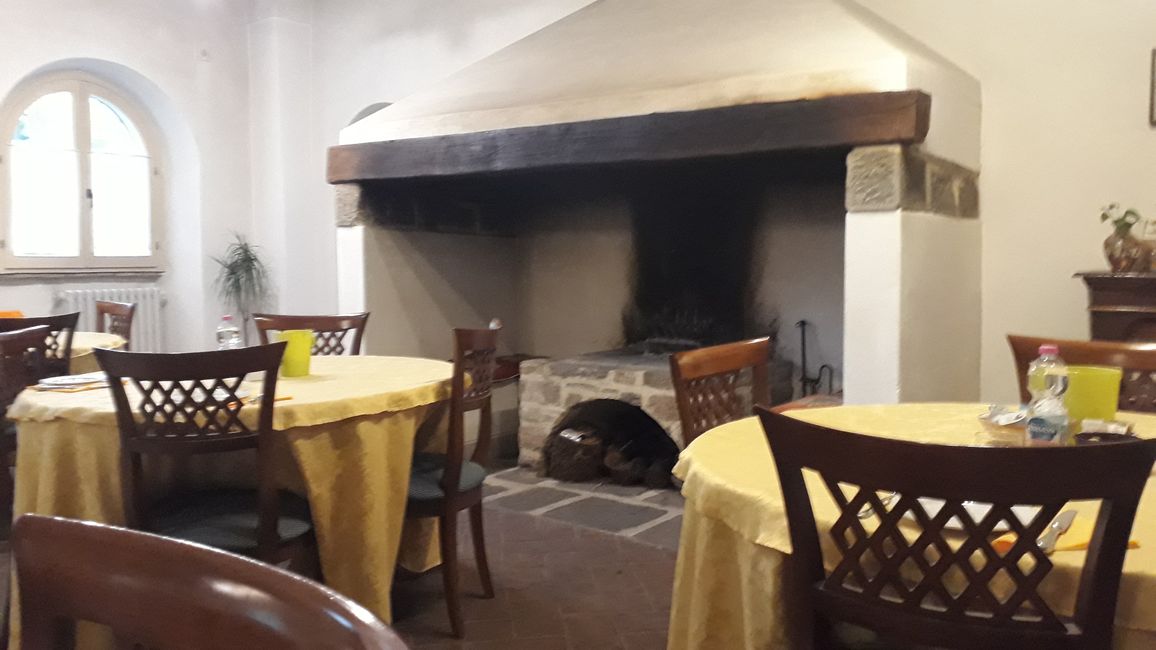 The breakfast room at La Locando del Borgo