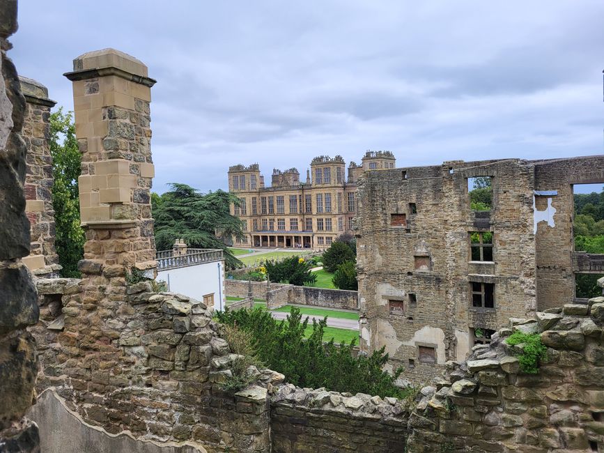 View from Old Hardwick Hall towards Hardwick Hall