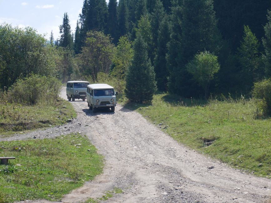 Excursión a los lagos de montaña Kaindy y Kolsai