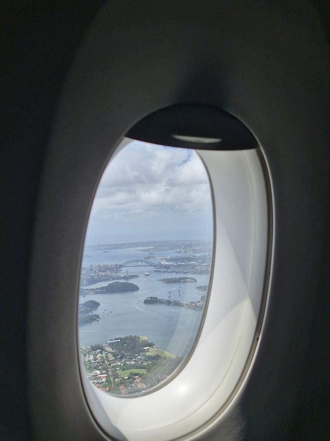 Ausblick vom Flugzeug auf Sydney