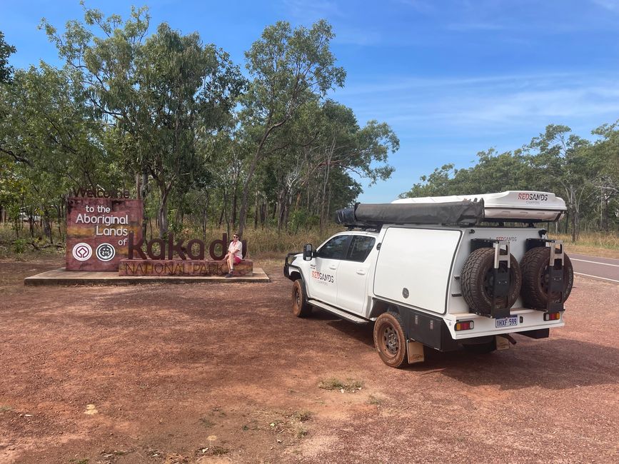 Einfahrt in den Kakadu Nationalpark