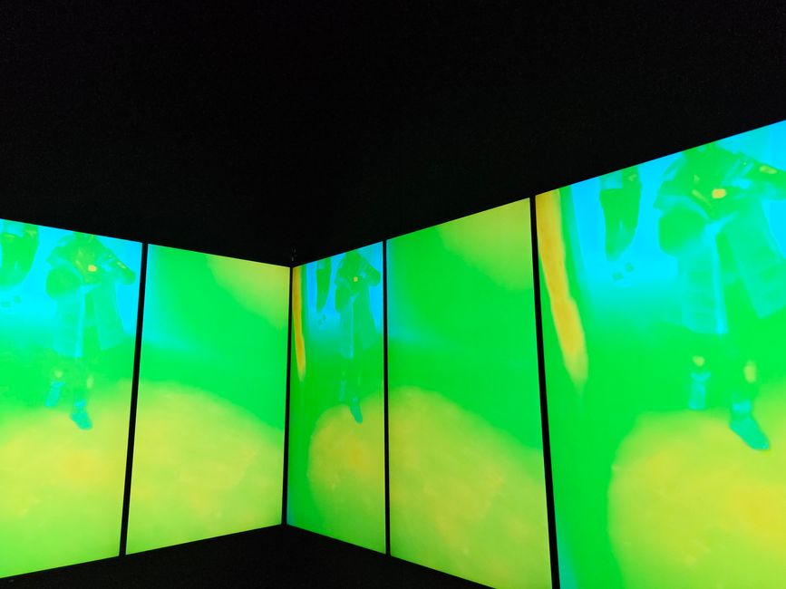 Wärmebildkamera im deutschen Pavillon