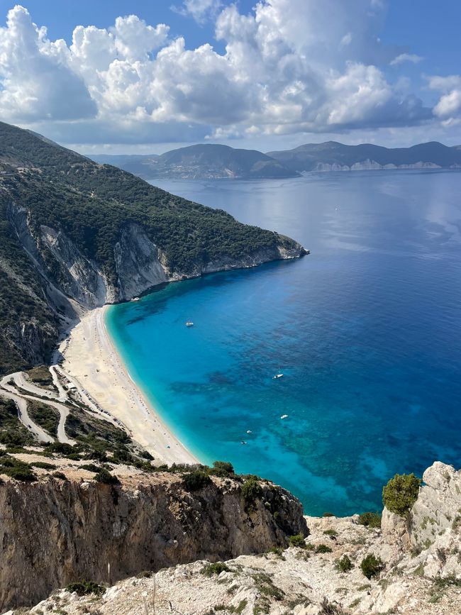 Myrtos Beach von oben ..,