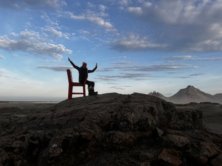 ...oggi ci dirigiamo verso sud verso Stokksnes e...