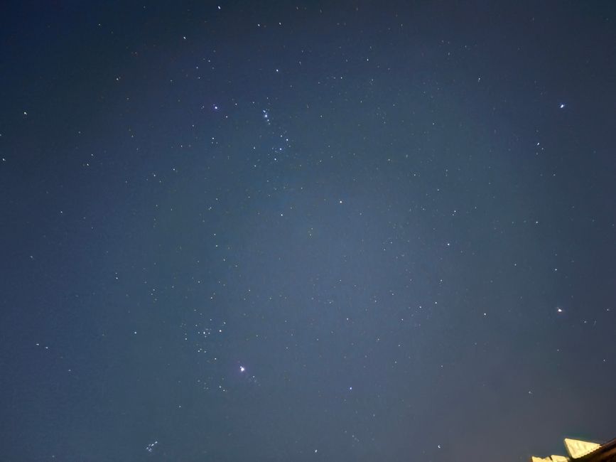 Excursión fallida al Valle de Elqui. Esta observación de estrellas a la luz de las farolas fue un completo desastre.