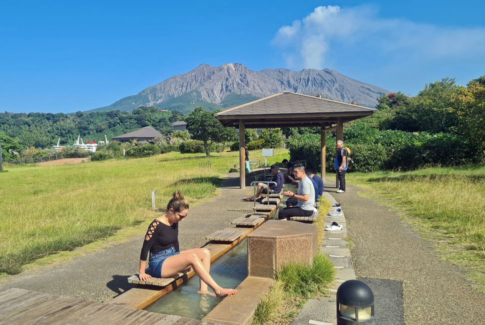 In the south of Japan (like here in Kagoshima) not only is the air warmer, but also the groundwater due to volcanoes.