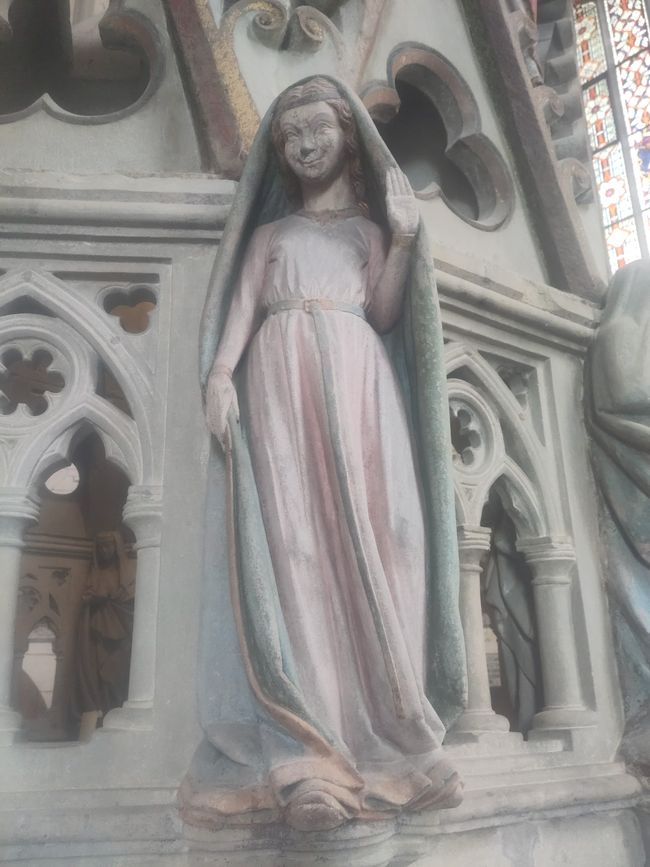 eine der gotischen Figuren am "Heiligen Grab" , Konstanz