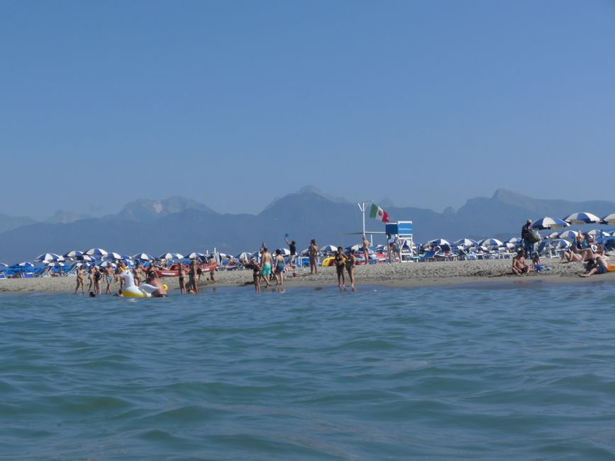 Bis zum Strand hat der alte Flicken gehalten 