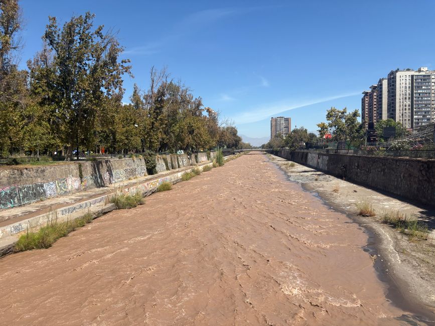 Der Mapocho ist der Grund, warum Santiago hier gegründet wurde