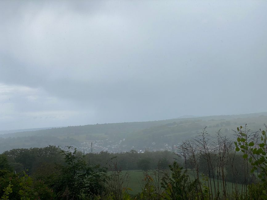 Regenwolken veränderten sehr schnell das Bild