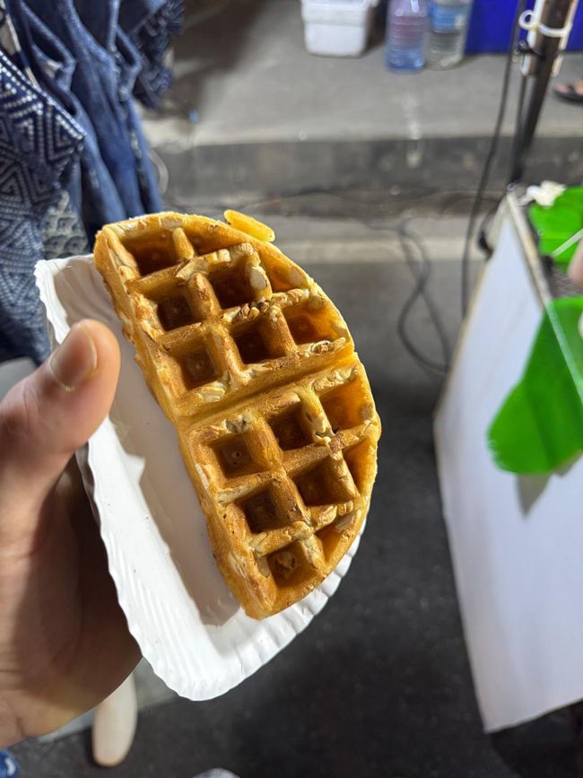 Waffel mit Cashew vom Nachtmarkt