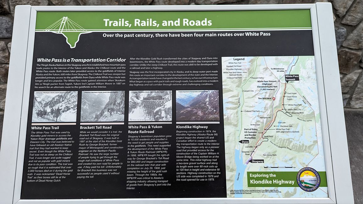 Tag 22: Off to Alaska! A landslide, the White Pass & long trains