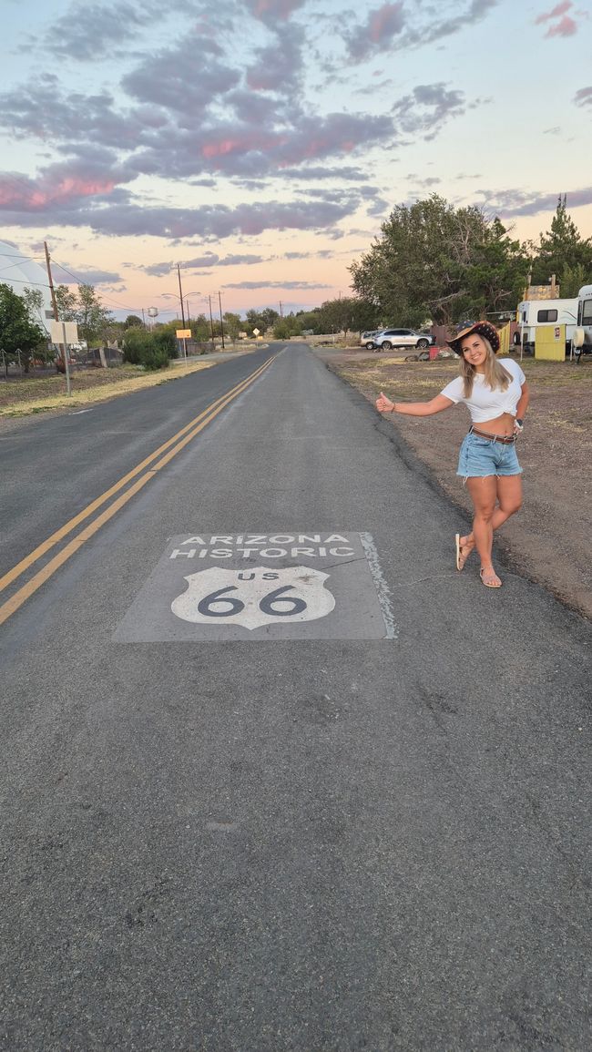 28.09. Route 66 und Ankunft Unterkunft Grand Canyon