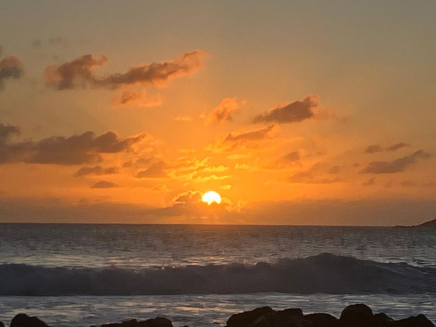 Coucher de soleil à Manapany