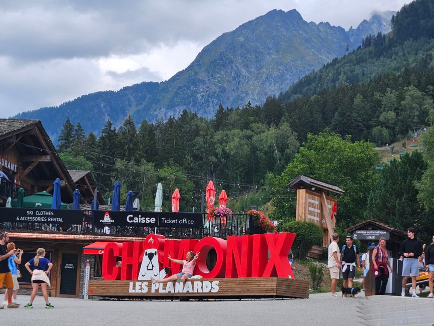 Fotospot am Ortsrand von Chamonix