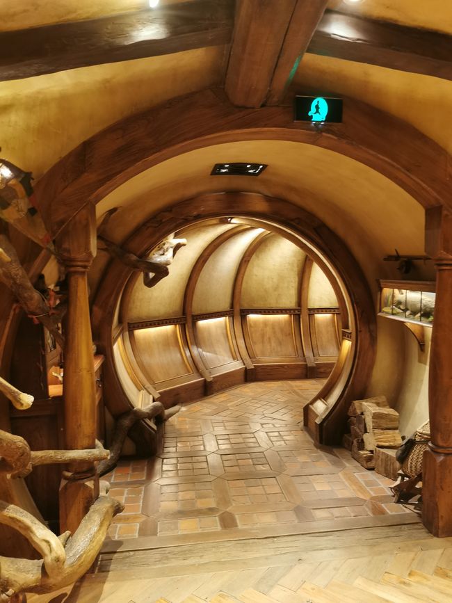 Interior de la casa hobbit