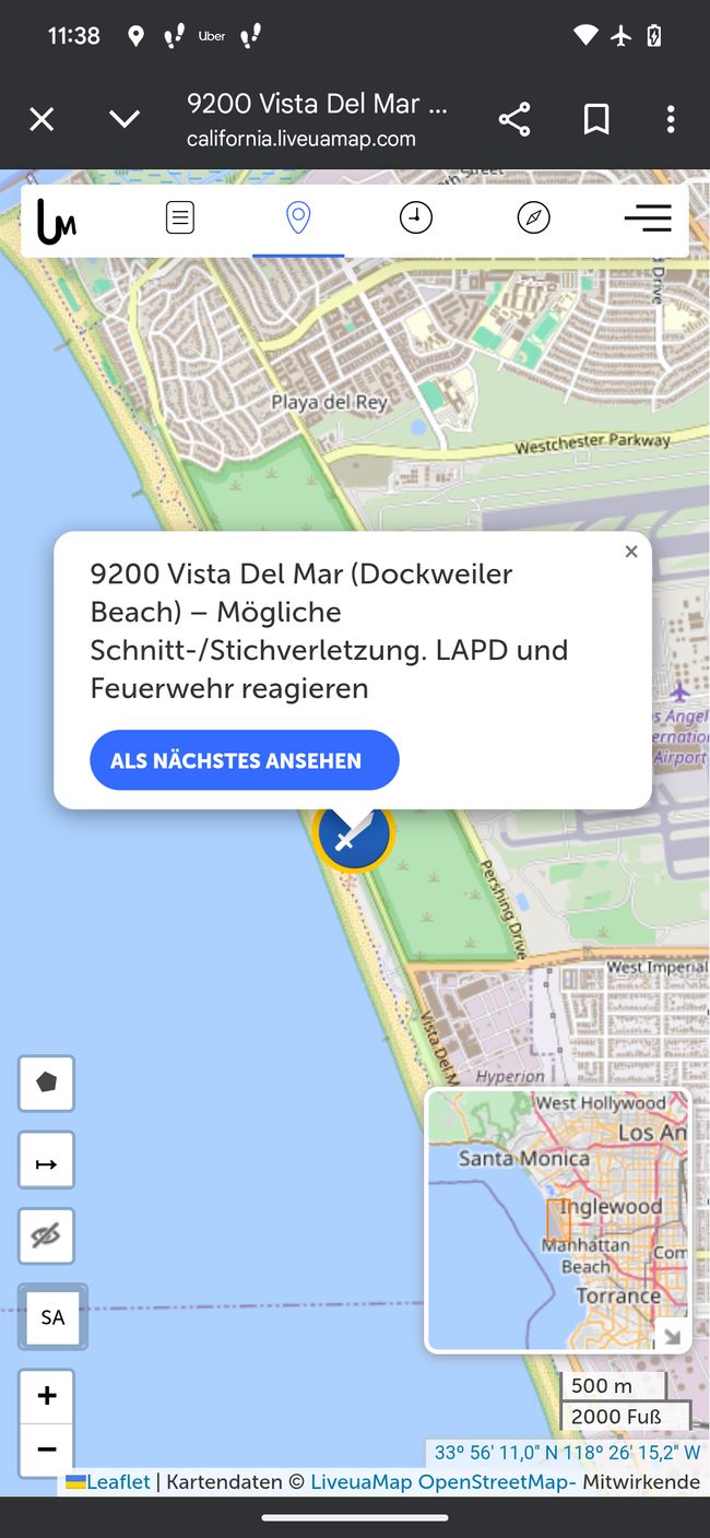 Der komplette Strand wurde geräumt