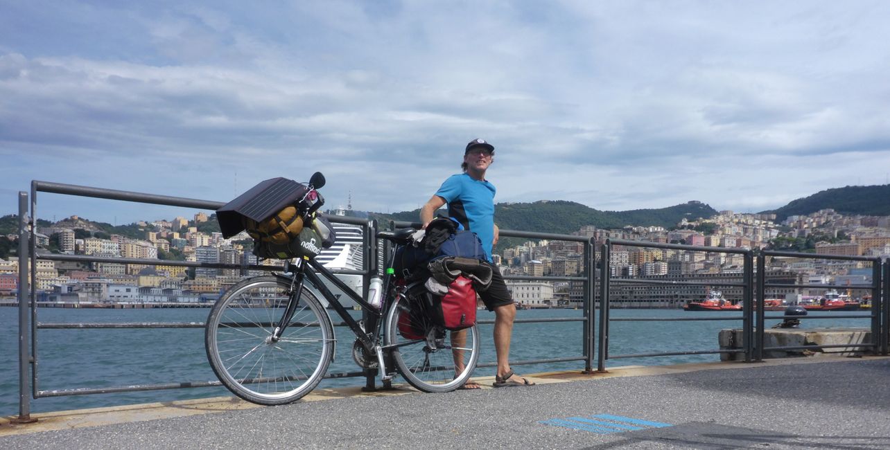 Lago Viverone->La Spezia en bicicleta, 16.8. 2024