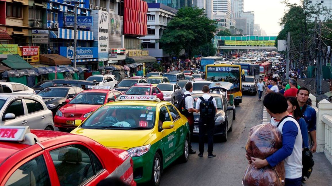 Strassenszene in Bangkok