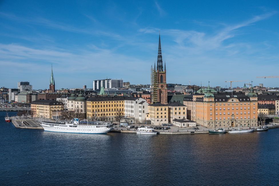 Södermalm - Monteliusvägen - Blick nach Riddarholmen
