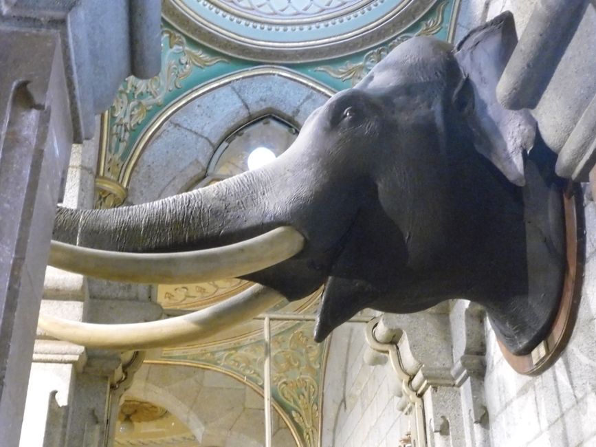 Auch hier wieder: der Elefant als Wächter am Eingang