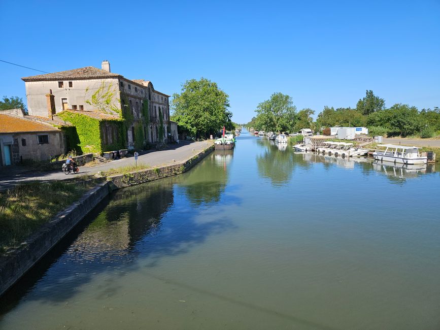 Start des Torabschnitts am Canal du Midi