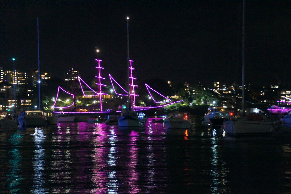 Silvester in der Sydney Harbour Bay