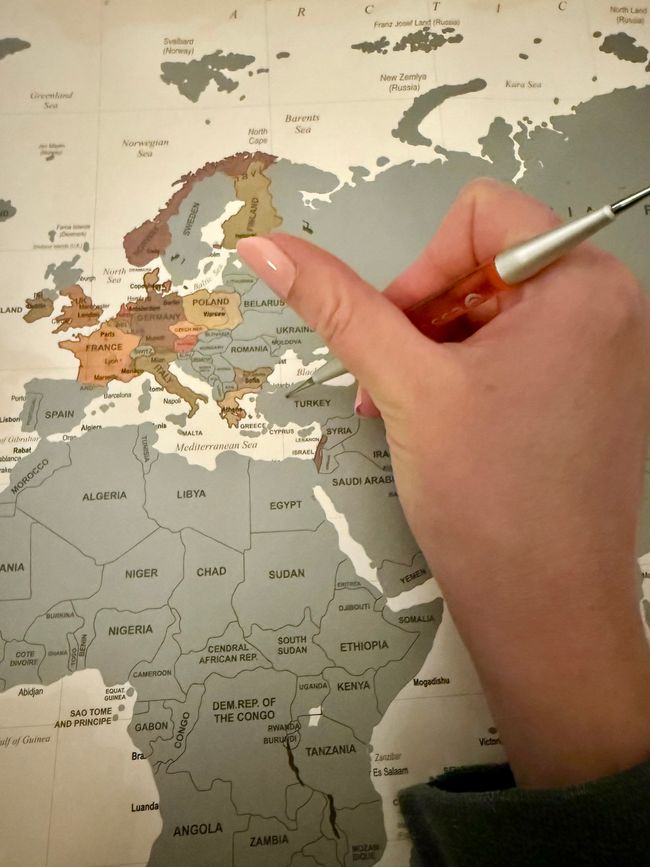 Rubbelweltkarte/ Scratch-off World Map