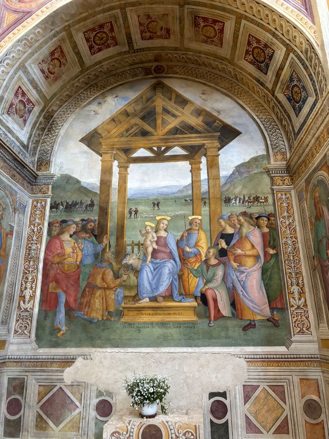 „Die Anbetung der Könige in Santa Maria delle Lacrime“ (Trevi) von Perugiano