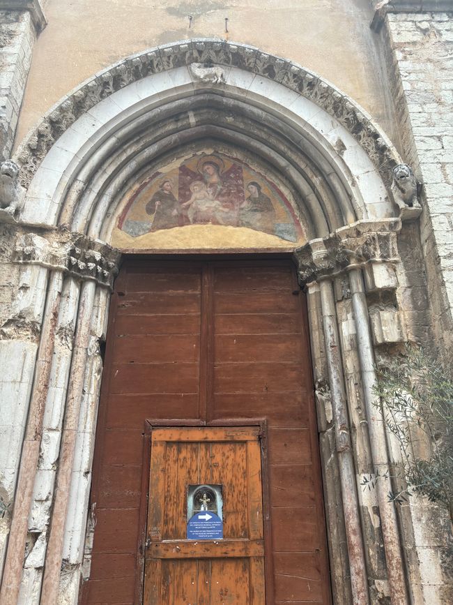 San Cipriano - a small church ruin near the springs of the Clitunno