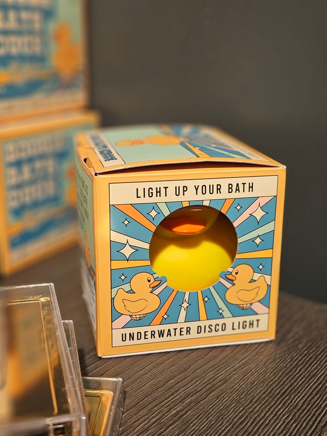 Disco-Ente für die Badewanne
