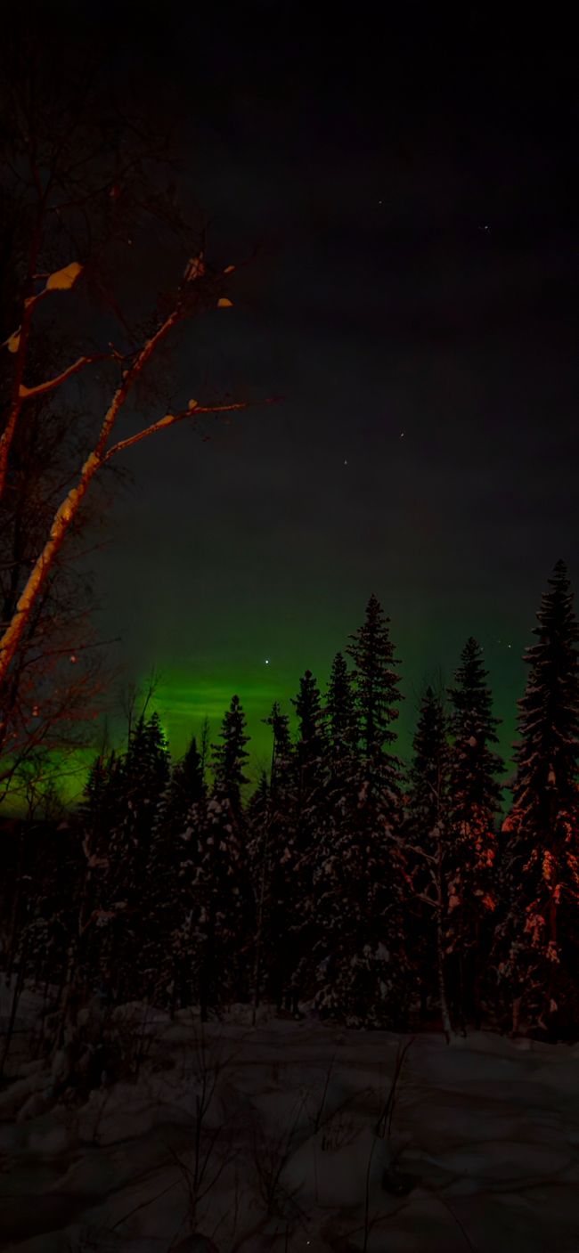 ¡Qué bonito clima, la aurora boreal!