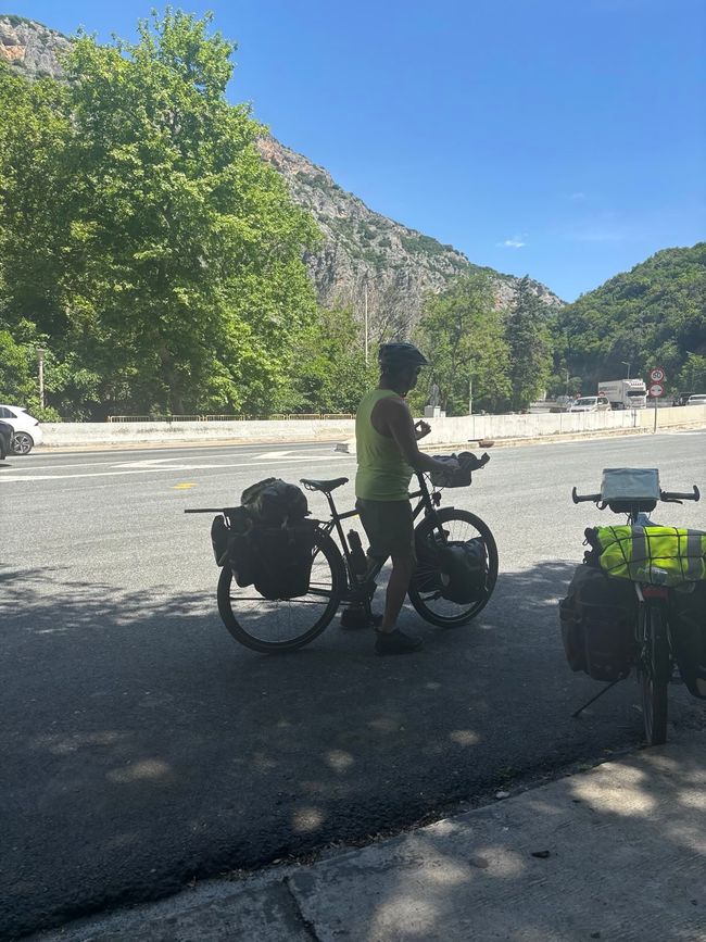…..75 km nach Leptokarya und Pause