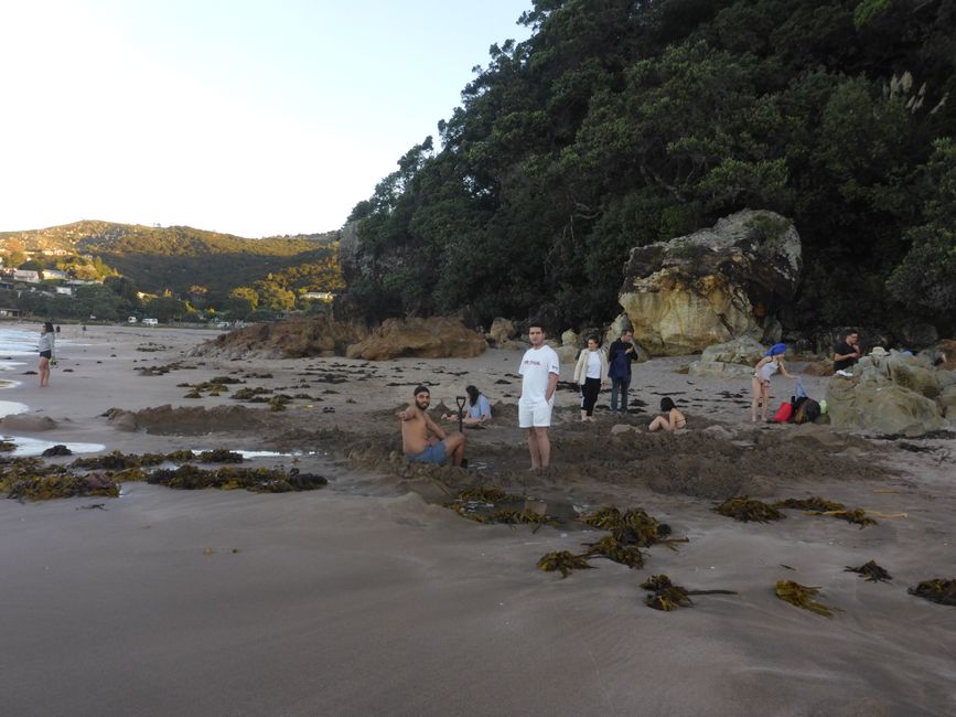 À Hot Water Beach