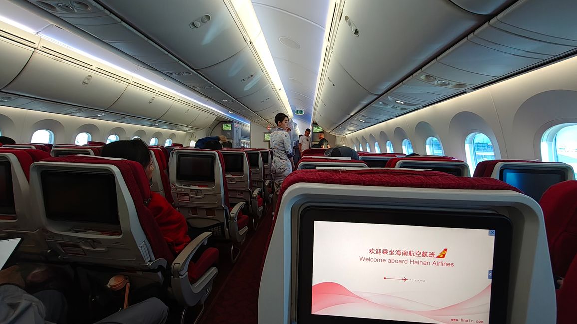 Onboard Hainan Airlines