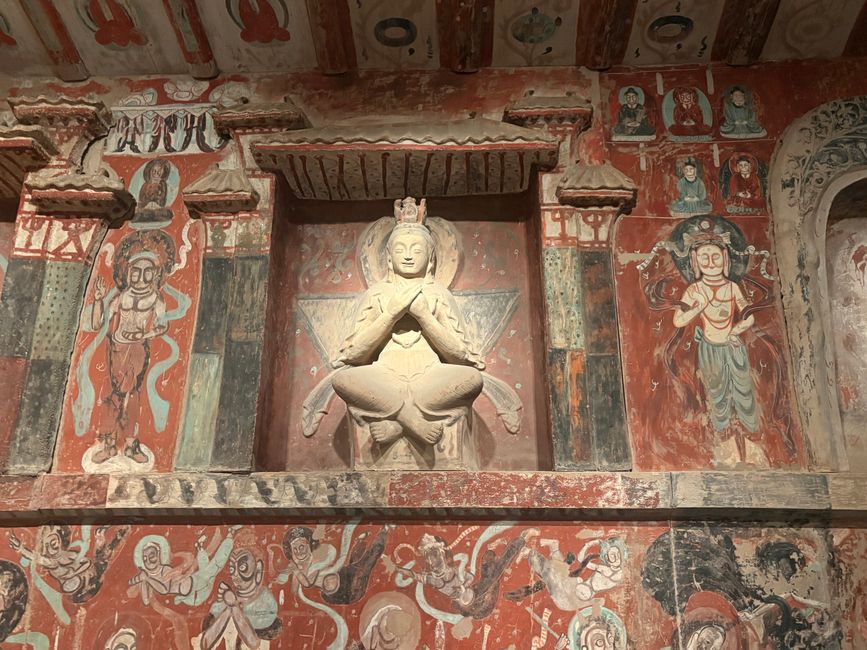 Grotte di Mogao (caverna ricostruita nel museo)