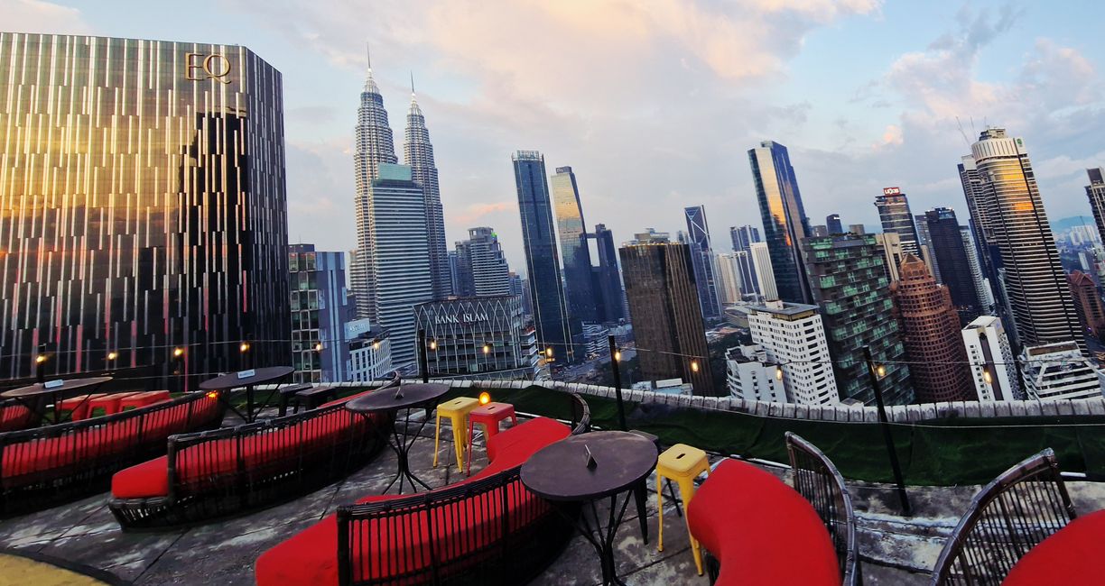 Helipad bar. Former helicopter landing pad