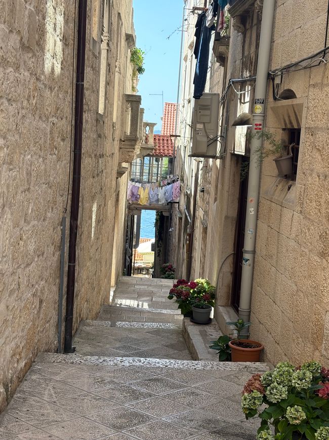 Isla Korcula y "ciudad antigua"