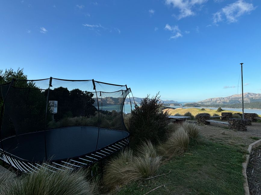 Trampolines with panoramic views