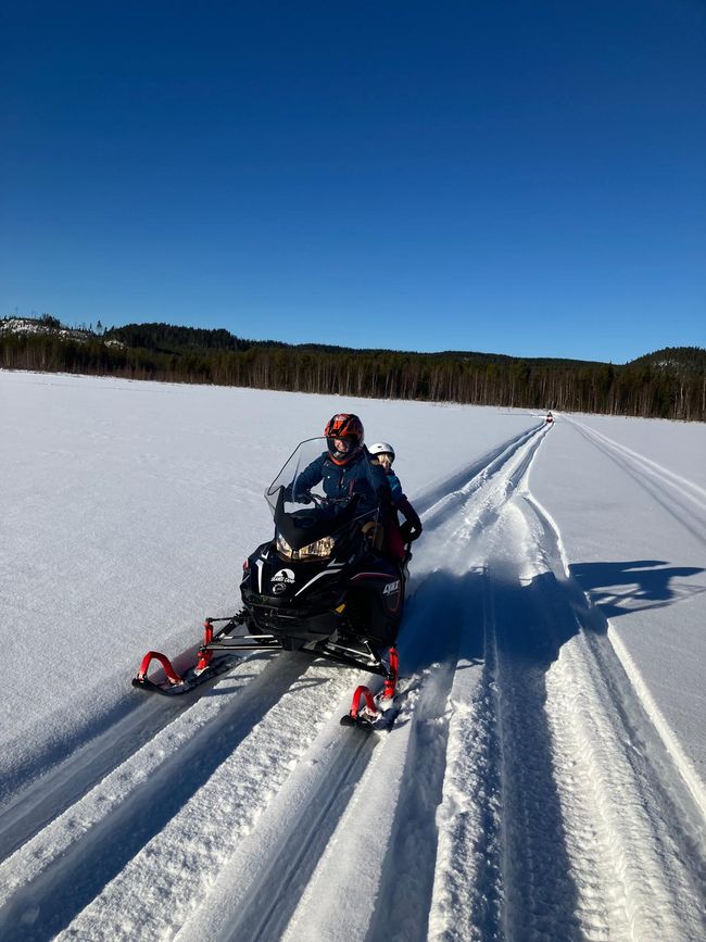 Sneeuwscooter tocht!