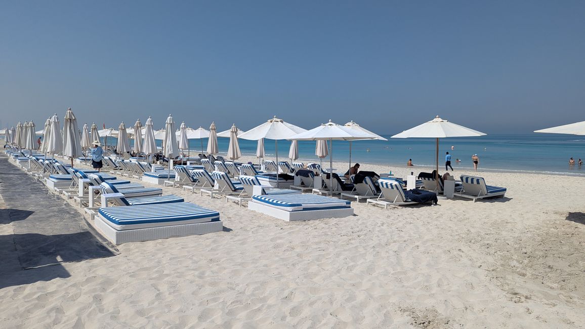 Se détendre sur la plus belle plage des EAU
