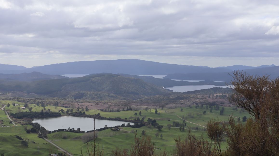 Blick von Rainbow Mountain auf die Landschaft