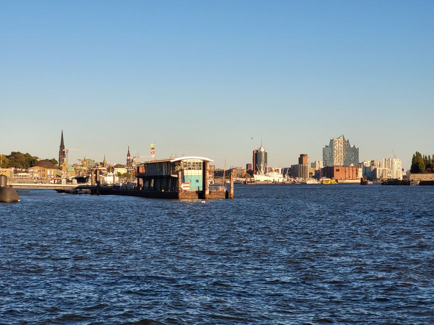 Blick vom Fischmarkt Hamburg