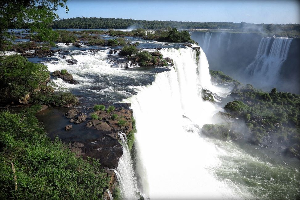 Iguazú Wasserfälle von der brasilianischen Seite