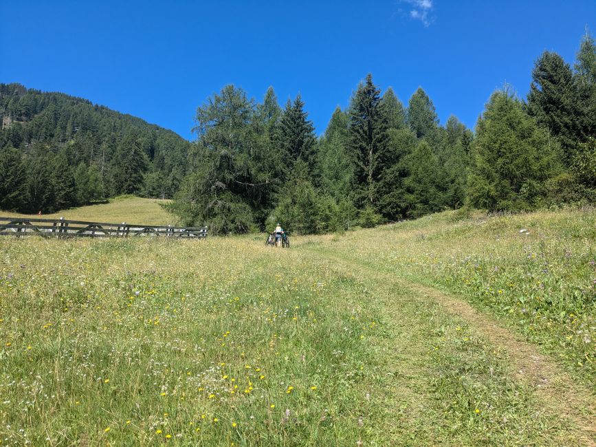 Einstieg zur Skipiste