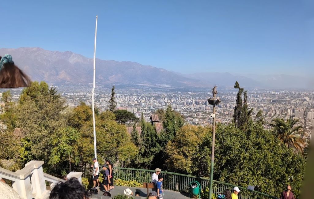 Llegada a Santiago de Chile