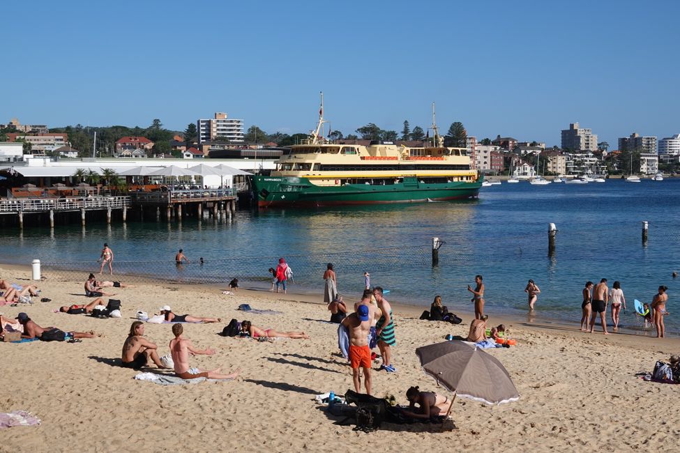 Sulle spiagge di Manly ....